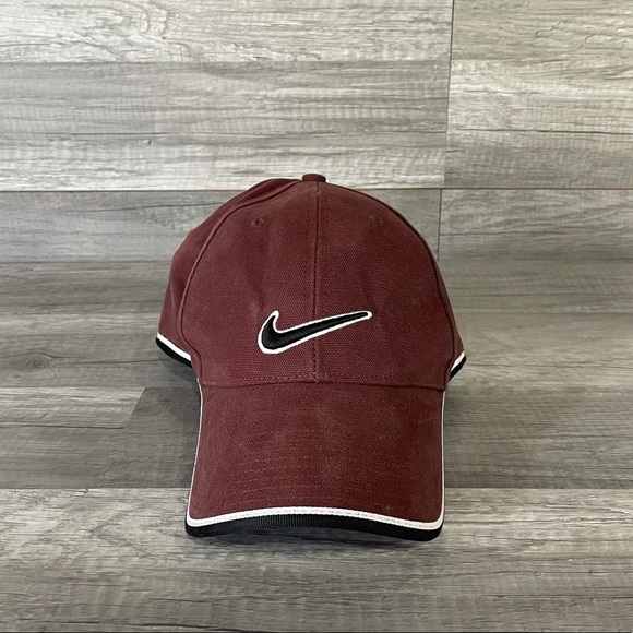 Nike Golf Hat Maroon Red 